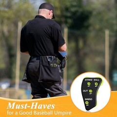 Deekin 4 Wheel Baseball Umpire Clicker Black Indicator Gear Practical Baseball C