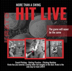 Krato Bat Weights Krato Bat Batting Training Aid Placed Above Through Hit Live