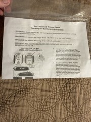 American Red Cross AED Trainer Training Practice Device English & Spanish WORKS