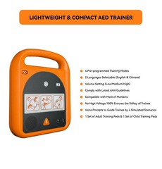 Portable AED Trainer Device – 4 Scenarios, English Voice Prompts for First Aid S