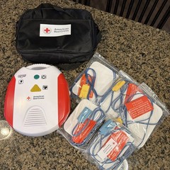 American Red Cross AED Trainer Training Practice Device English & Spanish WORKS