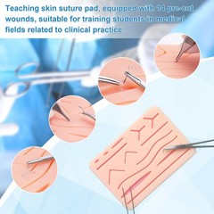 Spectabilis Suture Practice Kit,Silicone Suturing Pad with Wound Closure…