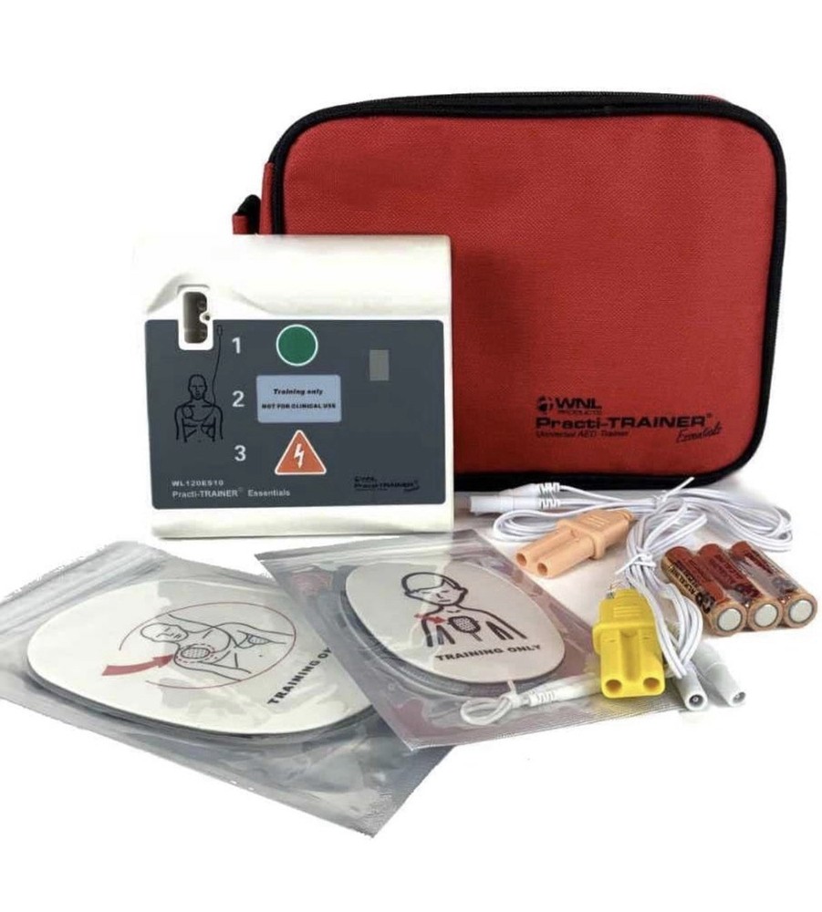 WNL Practi-TRAINER Essentials AED Trainer WL120ES10 w/ Case Adult/Child Pads