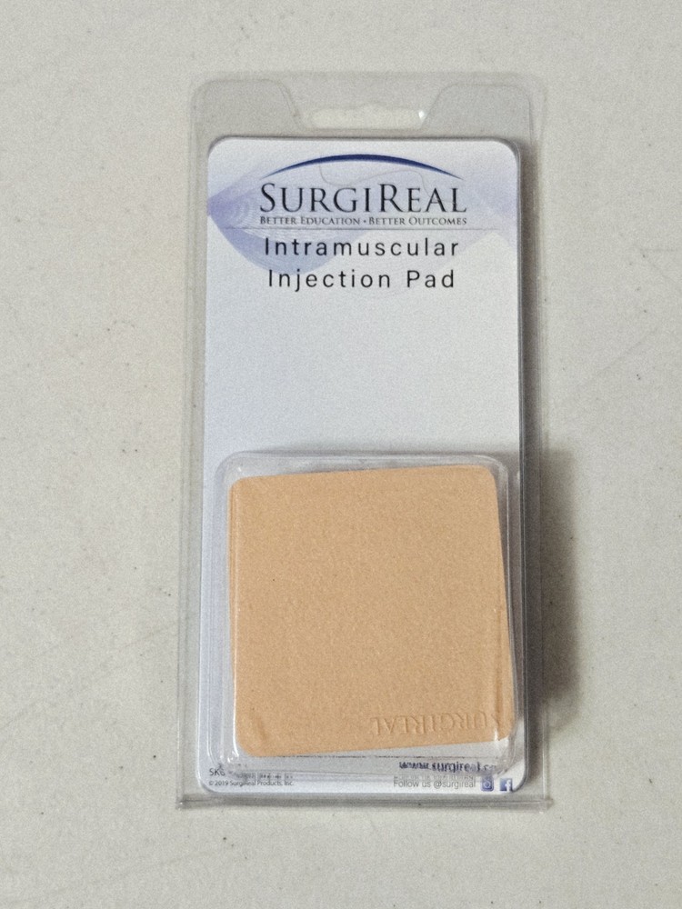 SurgiReal Intramuscular Injection Pad #0711 Light Skin Tone Silicone & Foam