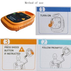 Rechargeable AED Trainer Automatic External AED Simulator Emergency with LCD
