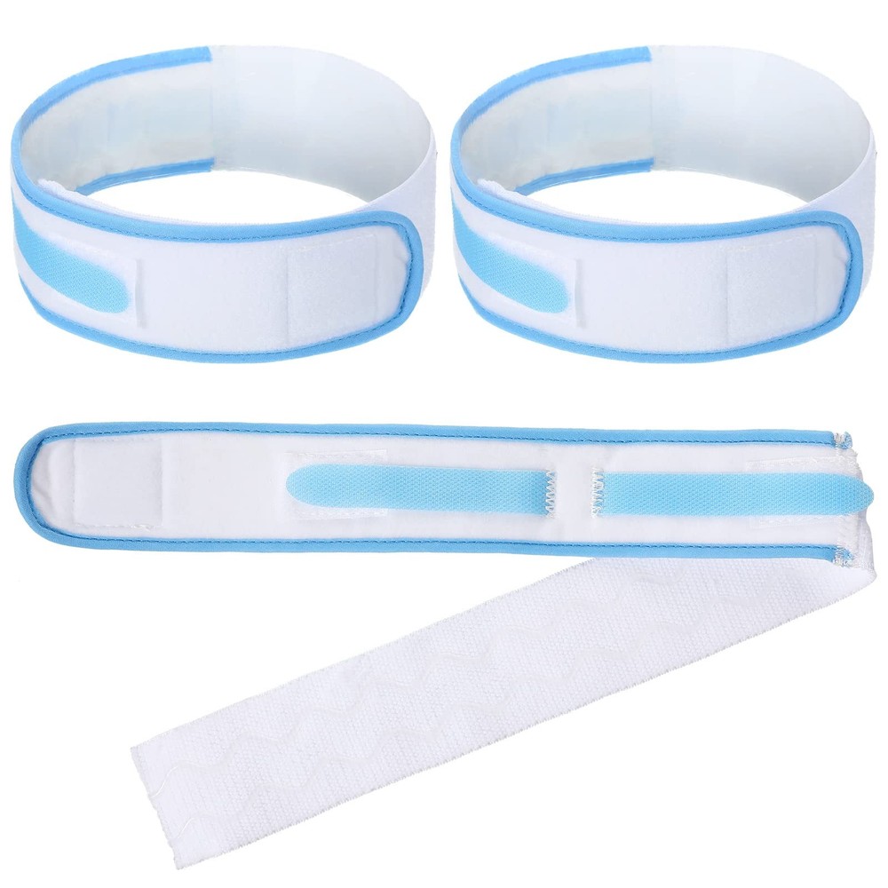 Tondiamo 4 Pcs Catheter Holder Urine Drainage Bag Leg Band Straps Blue