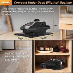 Electric Under Desk Elliptical Machine for Seniors, Quiet, Remote Control