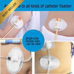 10 Pack Foley Catheter Stabilization Device Urinary Leg Bag Strap Holder Sticker
