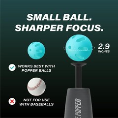 Bandit Sports Tee Popper Durable Nylon Strength Batting Tee For Perfect Swings