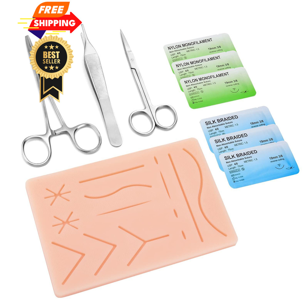 Ultrassist Suture Practice Kit for Medical and Vet Students, Starter Suture…