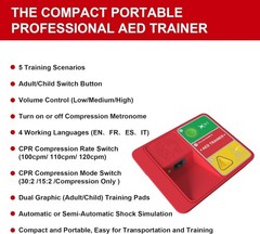 Comprehensive AED Trainer for Effective CPR Learning – Multilingual Support