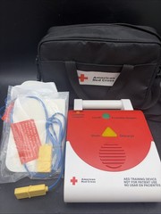 American Red Cross AED Training Practice Device English or Spanish complete set