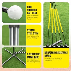 Playaput Baseball Softball Swing Trainer 5 Power Bandsauto Reset Baseball
