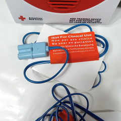6 American Red Cross AED CPR Trainers Training Adult & Child Pads (+7 Extra) Bag