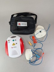 American Red Cross AED Trainer Training Practice Device English & Spanish WORKS