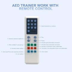 XFT AED Trainer XFT-120C+ First Aid CPR Training Class Unit Electrode Pad Cable