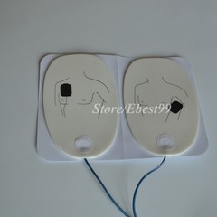 1pair Electrode Replacement Adult AED Training Pads For Defibrillate AED Trainer