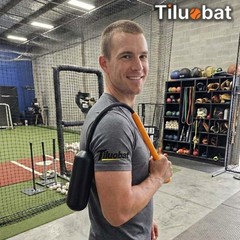 Tiluobat Yellow Baseball Rope Swing Training Bat Comes 12 Training Balls And 1