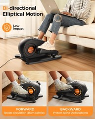 YOSUDA Under Desk Elliptical Electric,Elliptical for Seniors,Fully Assembled Sea