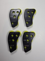 Deekin 4pcs 4 Wheel Baseball Umpire Clicker Indicator Gear Practice Black