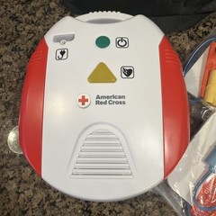 American Red Cross AED Trainer Training Practice Device English & Spanish WORKS